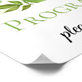 Wildwoods Botanicals Hochzeitsprogramme Poster (Ecke)