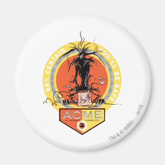 WILE E. COYOTE™ Acme - 68% Gewiss, Sie sind sicher Magnet (Vorne)