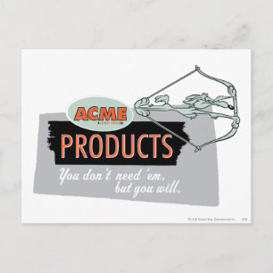 WILE E. COYOTE™ Acme Products 9 Postkarte