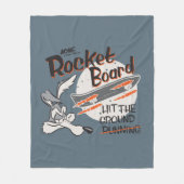 WILE E. COYOTE™ ACME Raketenskateboard Fleecedecke (Vorderseite)