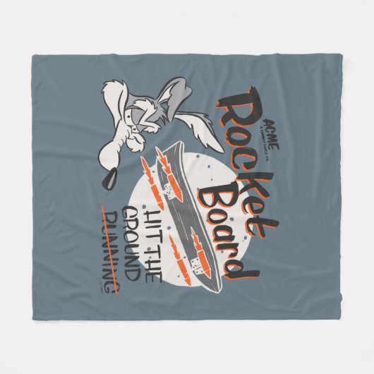 WILE E. COYOTE™ ACME Rocket Board Fleecedecke (Vorderseite (Horizontal))