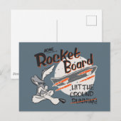 WILE E. COYOTE™ ACME Rocket Board Postkarte (Vorne/Hinten)