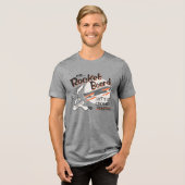 WILE E. COYOTE™ ACME Rocket Board Tri-Blend Shirt (Vorderseite voll)