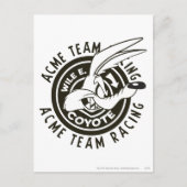 WILE E. COYOTE™ Acme Team Racing B/W Postkarte (Vorderseite)