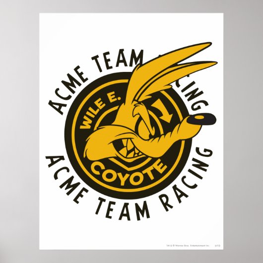 WILE E. COYOTE™ Acme Team Racing Poster (Vorne)