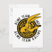 WILE E. COYOTE™ Acme Team Racing Postkarte (Vorne/Hinten)
