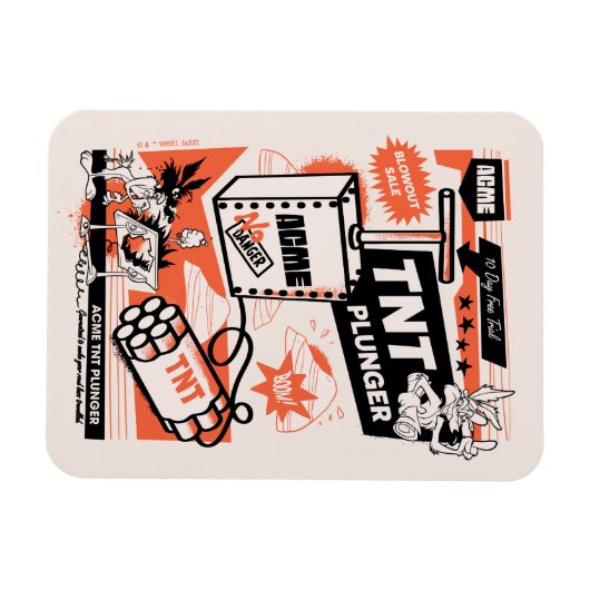 WILE E. COYOTE™ | ACME TNT Dynamite Plunger Magnet (Horizontal)