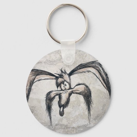 Wile E Coyote Auf sein Glück Schlüsselanhänger (Vorderseite)