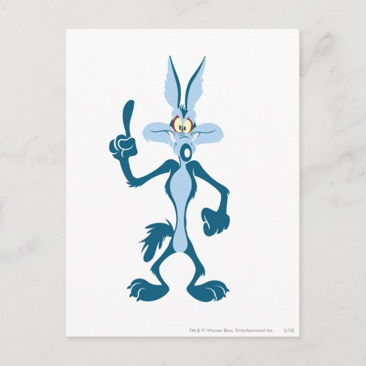 Wile E. Coyote Blue Aha! Postkarte (Vorderseite)