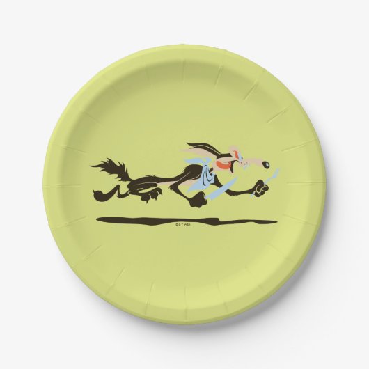 WILE E. COYOTE™ Chasing dinner Pappteller (Vorderseite)
