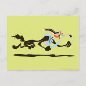 WILE E. COYOTE™ Chasing Dinner Postkarte (Vorderseite)