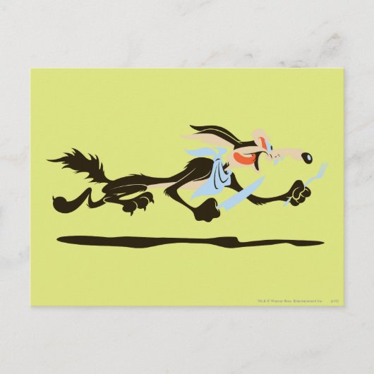 WILE E. COYOTE™ Chasing Dinner Postkarte (Vorderseite)
