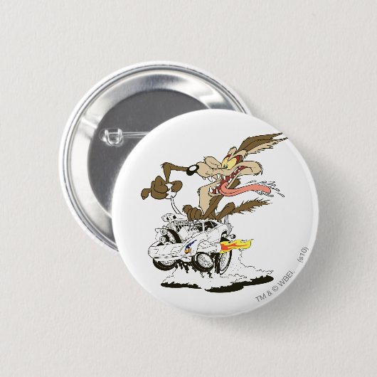 WILE E. COYOTE™ Crazy Driver Button (Vorne & Hinten)