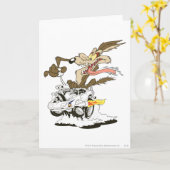 WILE E. COYOTE™ Crazy Driver Karte (Gelbe Blume)
