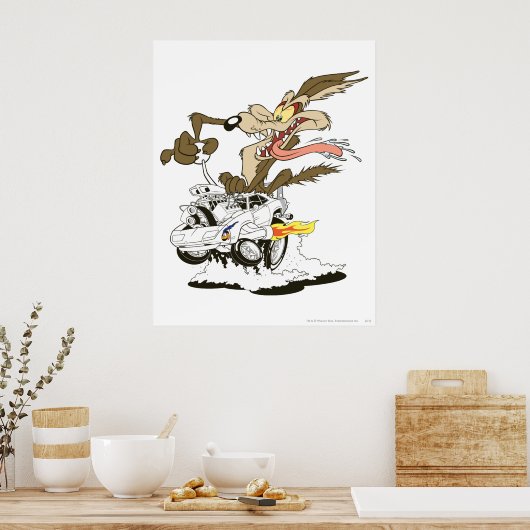 WILE E. COYOTE™ Crazy Driver Poster (Küche)