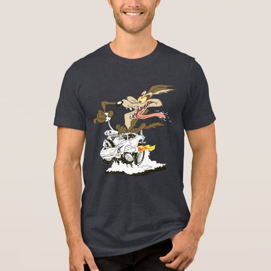 WILE E. COYOTE™ Crazy Driver Tri-Blend Shirt (Vorderseite)