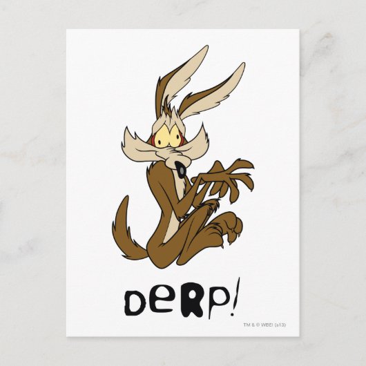 WILE E. COYOTE™ Derp Postkarte (Vorderseite)