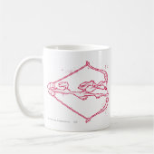 WILE E. COYOTE™ Distressed Archery Kaffeetasse (Links)