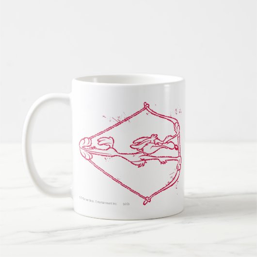 WILE E. COYOTE™ Distressed Archery Kaffeetasse (Links)