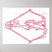 Wile E. Coyote Distressed Archery Poster (Vorne)
