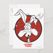 WILE E. COYOTE™ Dotty-Symbol Postkarte (Vorne/Hinten)