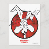 WILE E. COYOTE™ Dotty-Symbol Postkarte (Vorderseite)