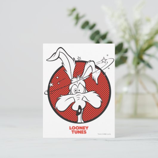 WILE E. COYOTE™ Dotty-Symbol Postkarte (Stehend Vorderseite)