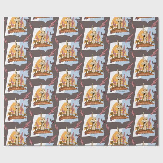 Wile E. Coyote (Fleisch fressend ernsthaft) Geschenkpapier (Flach)