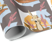 Wile E. Coyote (Fleisch fressend ernsthaft) Geschenkpapier (Rolleneckpunkt)