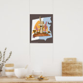 Wile E. Coyote (Fleischfresser ernsthaft) Poster (Küche)