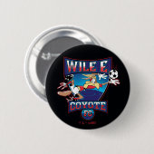 WILE E. COYOTE™ Football Club Badge Button (Vorne & Hinten)
