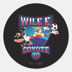 WILE E. COYOTE™ Fußballverein-Abzeichen Runder Aufkleber