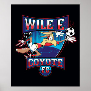 WILE E. COYOTE™ Fußballverein-Emblem Poster