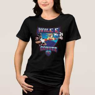 WILE E. COYOTE™ Fußballverein-Emblem Tri-Blend Shirt