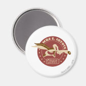 Wile E. Coyote Genius Magnet (Vorderseite/Rückseite)