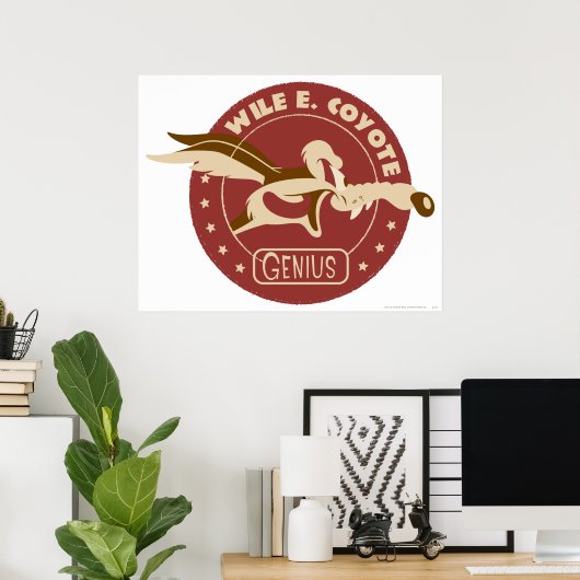 Wile E. Coyote Genius Poster (Heimbüro)