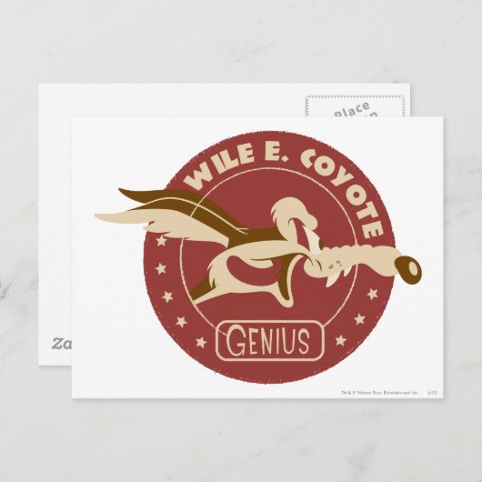 WILE E. COYOTE™ Genius Postkarte (Vorne/Hinten)