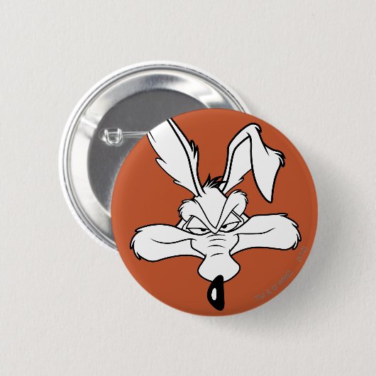 WILE E. COYOTE™ Happy Head Shot Button (Vorne & Hinten)