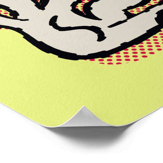 Wile E. Coyote Hard Landing Poster (Ecke)