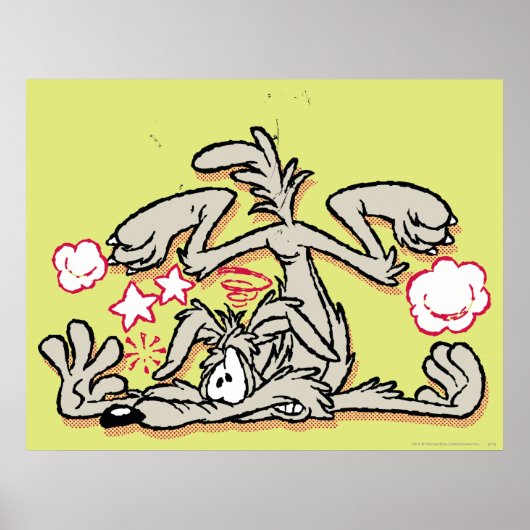 Wile E. Coyote Hard Landing Poster (Vorne)