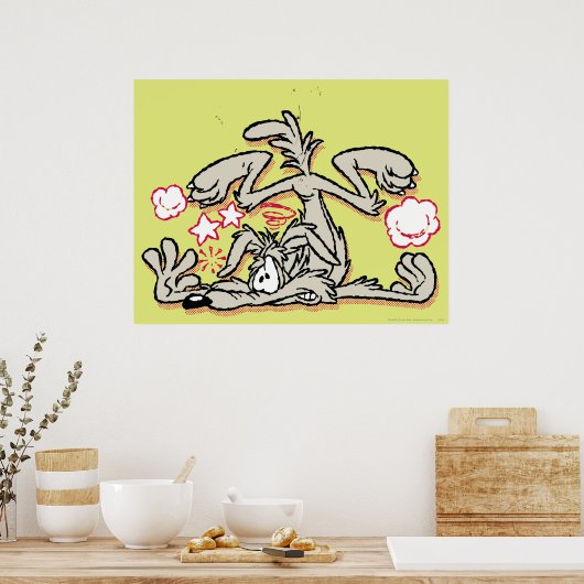Wile E. Coyote Hard Landing Poster (Küche)