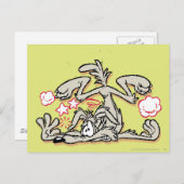 WILE E. COYOTE™ Hard Landing Postkarte (Vorne/Hinten)