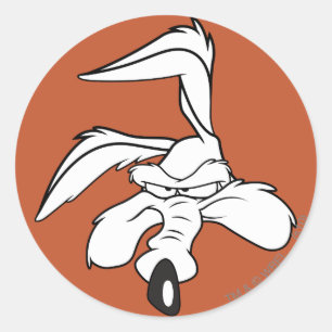 WILE E. COYOTE™ Head Shot Runder Aufkleber
