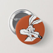 Wile E. Coyote Looking sneaky Button (Vorne & Hinten)