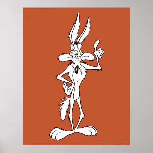 Wile E. Coyote macht einen Punkt Poster (Vorne)