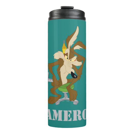 WILE E. COYOTE™ Planning Thermosbecher (Vorderseite)