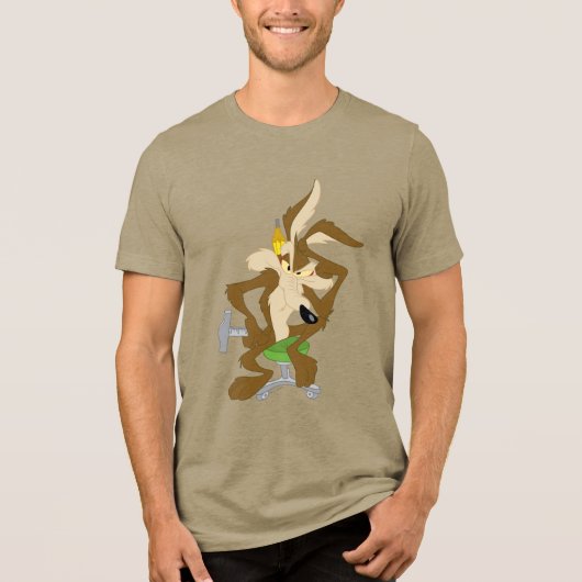 WILE E. COYOTE™ Planung Tri-Blend Shirt (Vorderseite)
