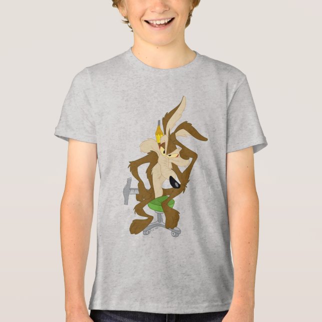 WILE E. COYOTE™ Planung Tri-Blend Shirt (Vorderseite)