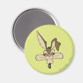 Wile E. Coyote Pleased Head Shot Magnet (Vorderseite/Rückseite)