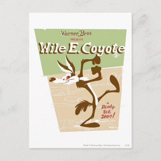 WILE E. COYOTE™ Ready, Set, Zoom! Postkarte (Vorderseite)